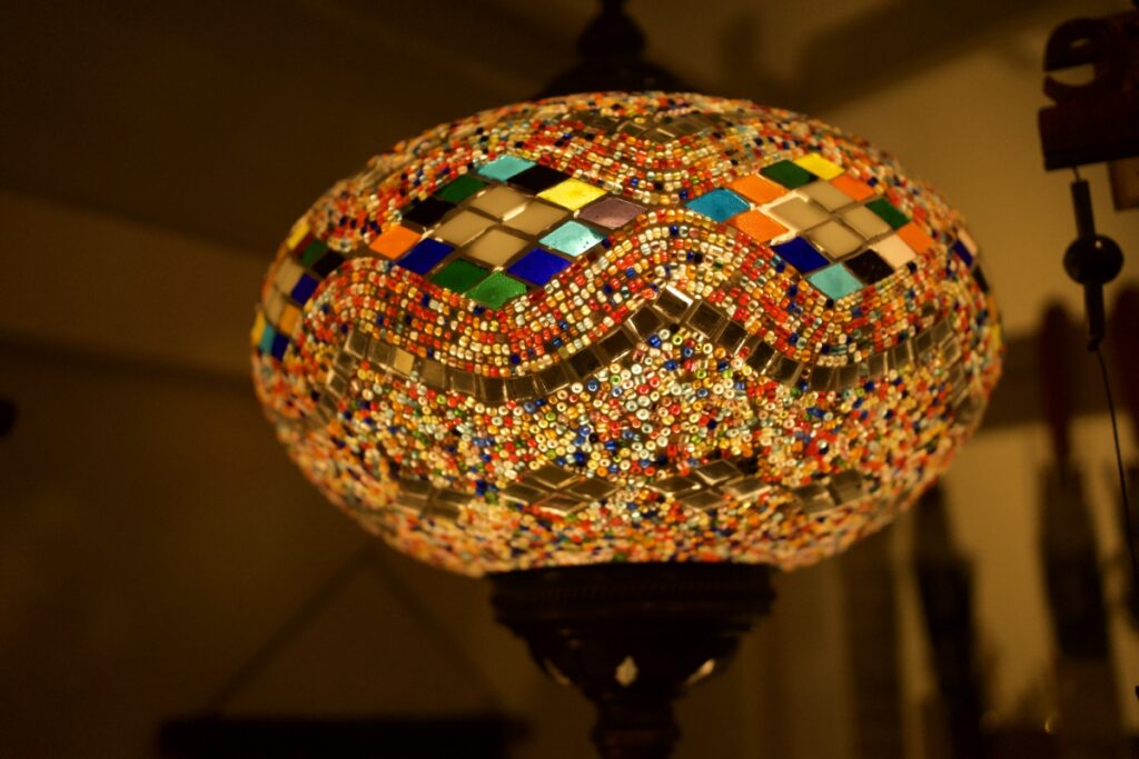 Unique lamp at the Paisley Sun